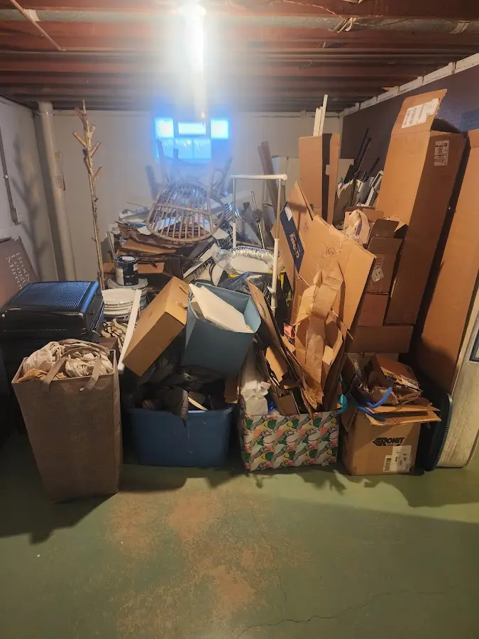 Roll-off dumpster container at job site for 2 Yard Dumpster Rental in Pace